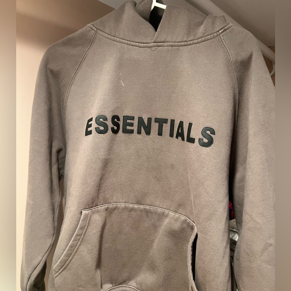 Fear of God Essentials Charcoal Hoodie size M
